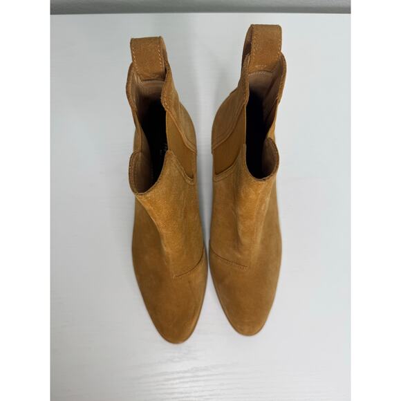 Rag & Bone Womens Walker Ankle Boots Size 36 or 6 Chestnut Tan Suede - Picture 4 of 7